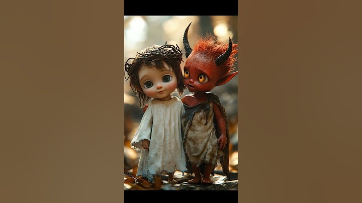 Jesus with the lovely devil