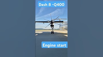 Dash 8-Q400 engine start ##aviation #geek #fly #airplane #plane #turboprop #engine #startup #prop