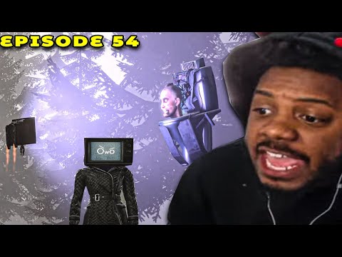 TV WOMAN VS GLITCH TOILET!! | skibidi toilet 54 REACTION
