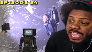 TV WOMAN VS GLITCH TOILET skibidi toilet 54 REACTION