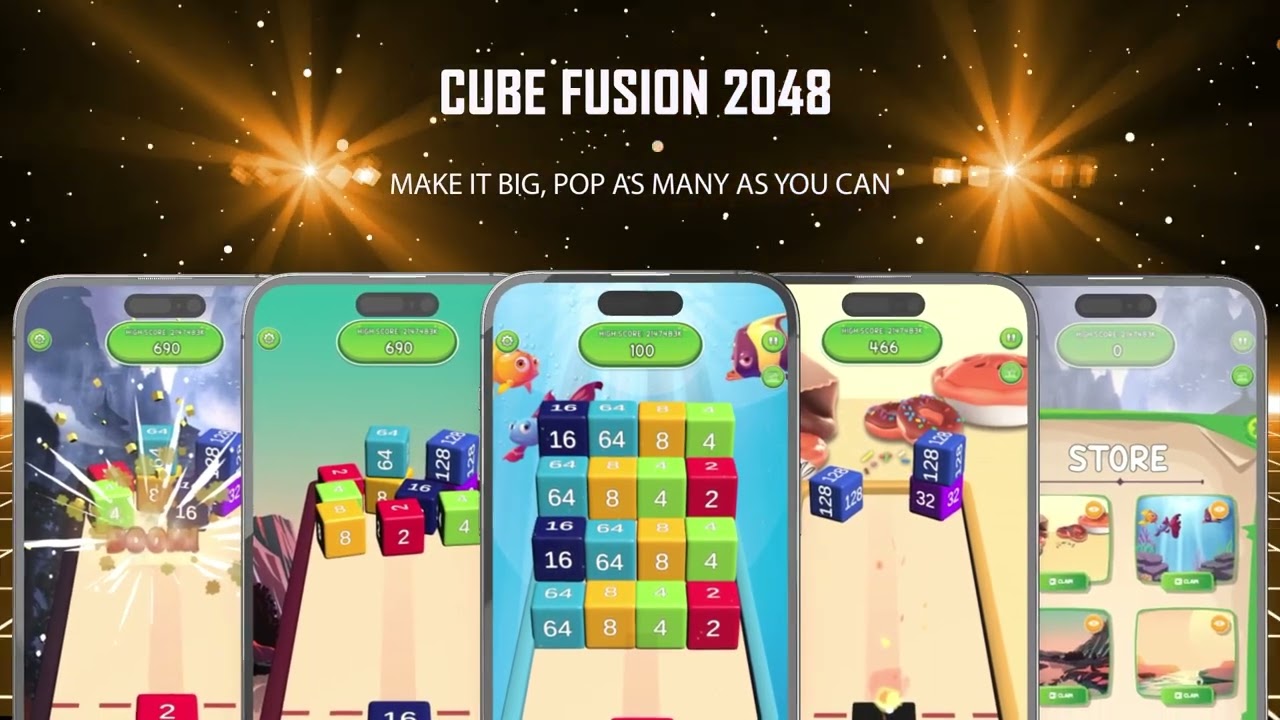 Cube Fusion 2048 3D merge game - Apps on Google Play