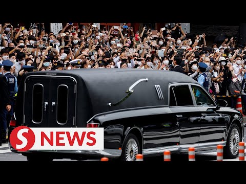 Hearse carries slain Japan’s ex-PM Shinzo Abe through Tokyo in final farewell