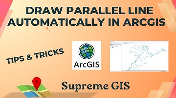 Draw parallel line automatically in ArcGIS // Parallel Line // Duplicate Line //