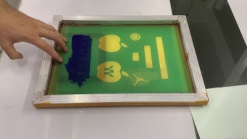 Screen glass ink blue color