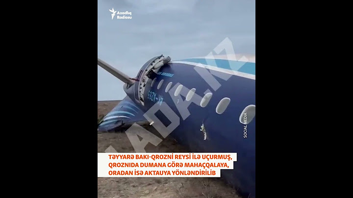 AZAL-ın Bakıdan Qroznıya uçan təyyarəsi qəza edib #shorts #shortsvideo
