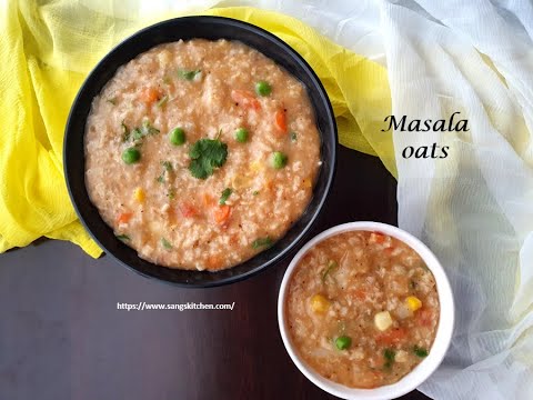 Masala oats | How to make Indian style spicy masala oats - YouTube