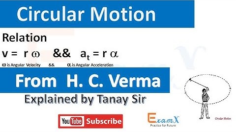 7.1.2 Linear Speed & Tangential Acceleration : H C Verma : CHAPTER 7: Circular Motion