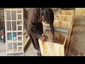 Making a four portion Pigeon cage || Hard Skills and ability