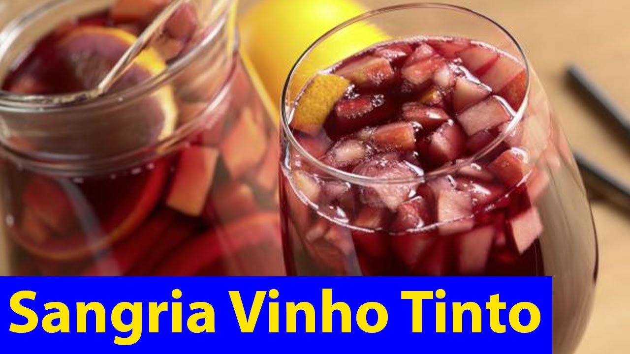Como Faço Sangria Vinho Tinto YouTube