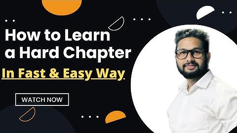 How to Learn a Hard Chapter in Fast & Easy Way | JR Tutorials  |