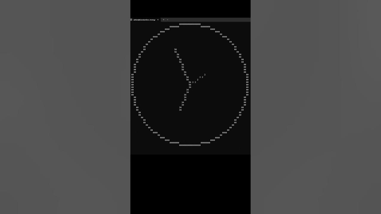 Clock Animation made in C++ #ascii #computergraphics #programming # ...
