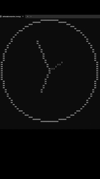 Clock Animation made in C++ #ascii #computergraphics #programming # ...