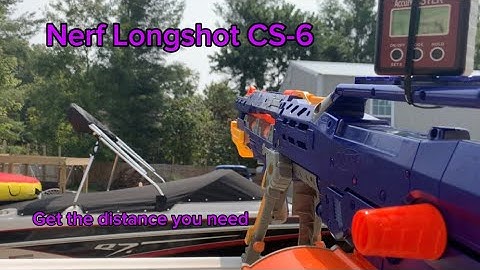 Gaining 14-39% distance over the stock Nerf Longshot CS 6 for FREE and more consistent groupings