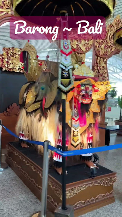 Balinese God ~ Barong ~ King~ Symbol of good ! 😇 at #Bali International airport. #barong #indonesia