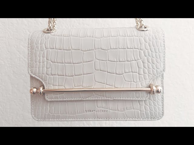 Strathberry East/West Mini in Vanilla Croc ✨ Unboxing, What Fits
