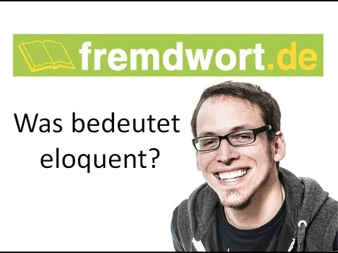 Video: Warum ist eloquent ein Adjektiv?