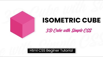 CSS3 Isometric Cube | 3D Isometric Design Html & CSS