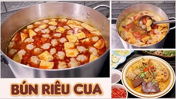 BÍ QUYẾT NẤU BÚN RIÊU CUA ĐỒNG KINH DOANH THƠM NGON ĐẬM VỊ!