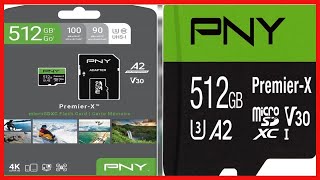 PNY 512GB Premier-X Class 10 U3 V30 microSDXC Flash Memory Card