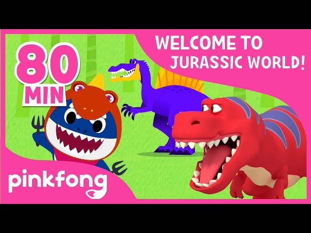 Tyrannosaurus Rex and more! | Dinosaur Songs & Stories | +Compilation | Pinkfong Songs for Children class=