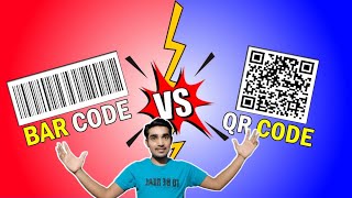 QR Code VS Bar Code | Difference Between QR & Barcode Explained (In Hindi) | Softechz-iCon