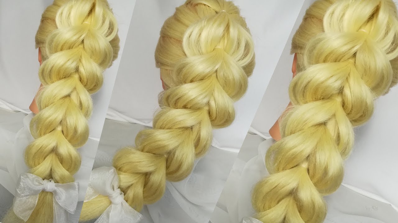 Easy Braid Hairstyle Tutorial . Braid with elastics YouTube