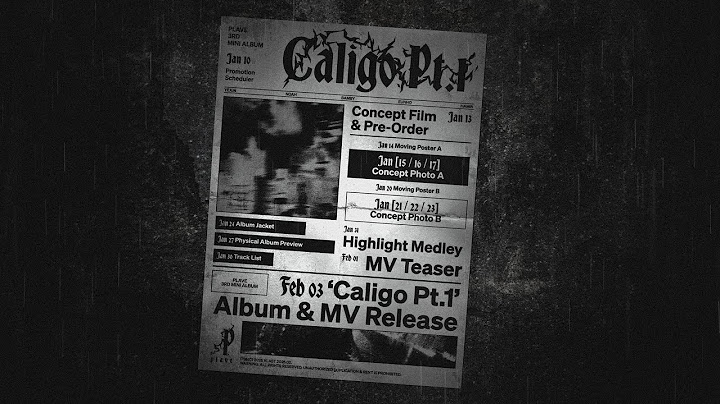 PLAVE 3rd Mini Album 'Caligo Pt.1' Promotion Scheduler