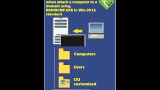 Windows 2016 Standard How Change The Default Computers Ou Domain To Another One