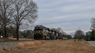 NS: An empty double stack train