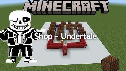 Megalovania Shop - Undertale Sound In Minecraft Note Block Tutorial