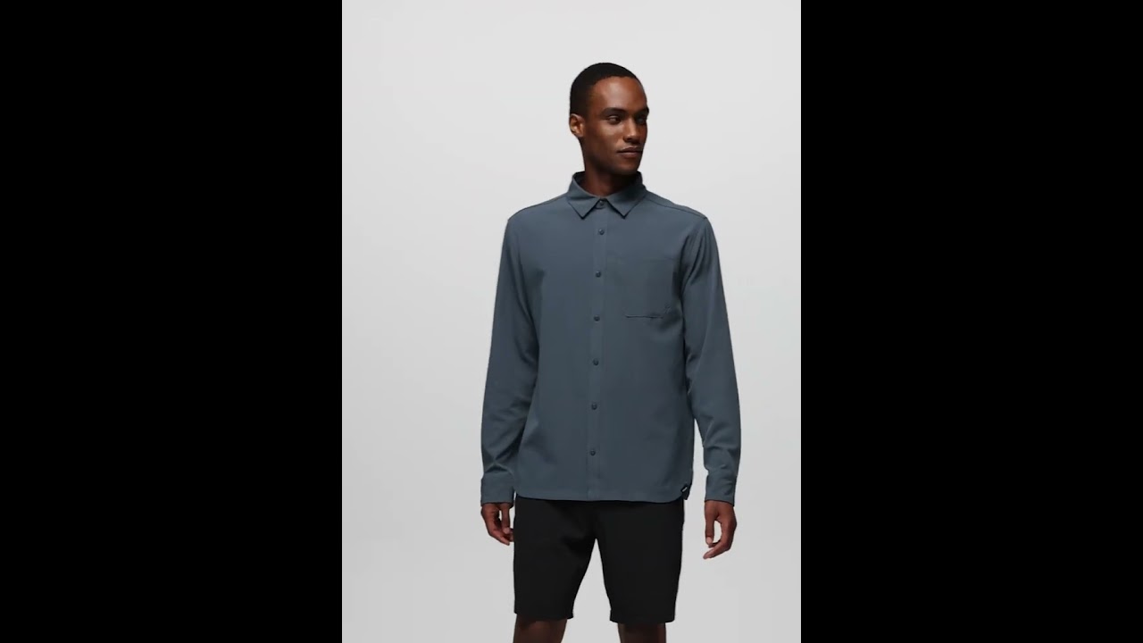 Preview of prAna Hybridizer LS Shirt - Men's Video