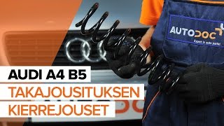 Kuinka vaihtaa Etujouset & takajouset AUDI A4 Avant (8D5, B5) - ilmaiseksi video verkossa