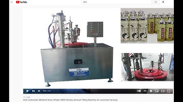 AILE Index Metered Dose Inhaler (MDI) Salbutamol Aerosol Filling Machine (With valve feeder)