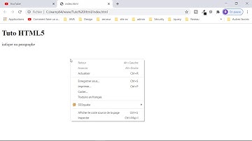 Tutoriel HTML Afficher le code source d