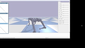 Quadruped Walking Robot Pybullet Simulation