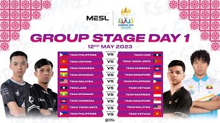 🔴Live Now : 32nd SEA Games MLBB Group Stage Day(1) 🔴