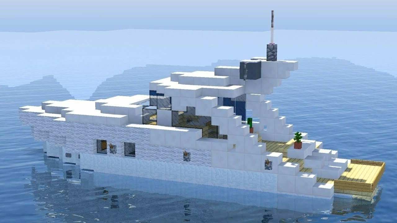 kleine yacht in minecraft bauen