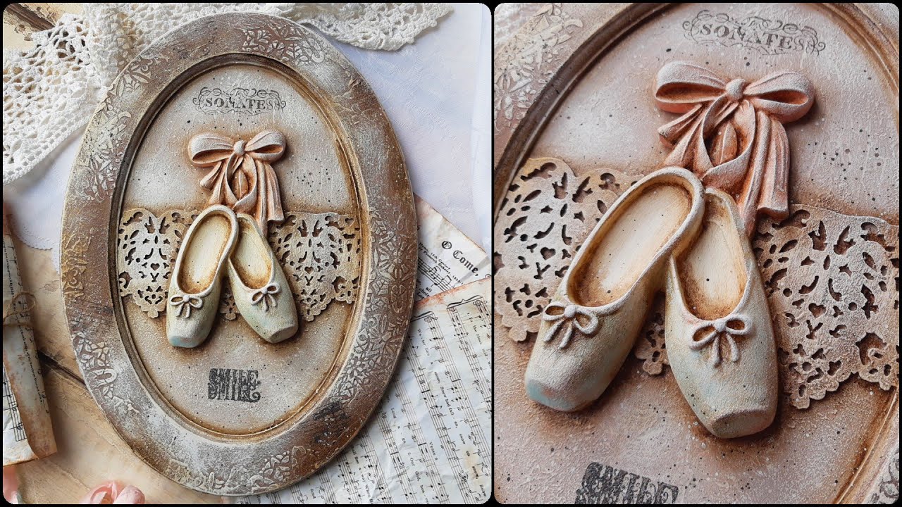 Frame with ballerina shoes ♡🎼♡Tutorial