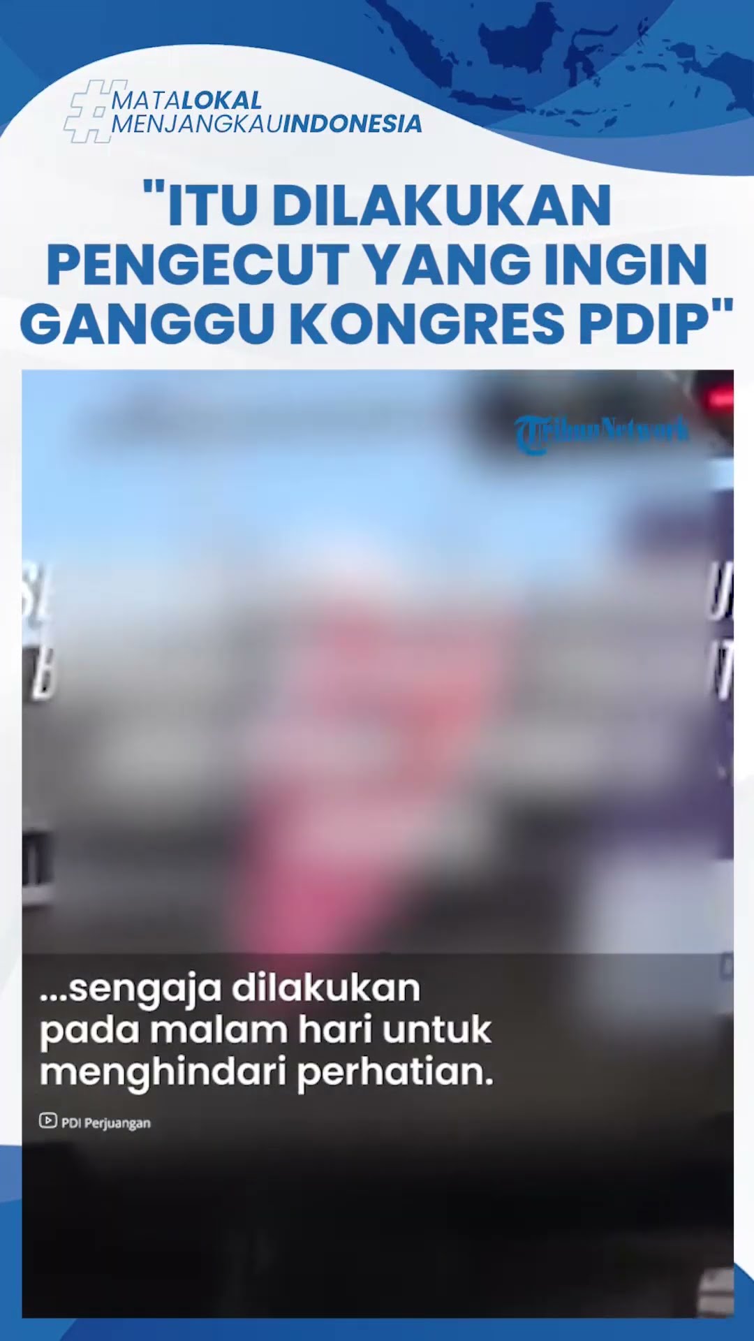 PDIP Kota Bogor Anggap Pemasang Spanduk 'Megawati Ketum Ilegal' Pengecut, Kini Dilaporkan ke Polisi