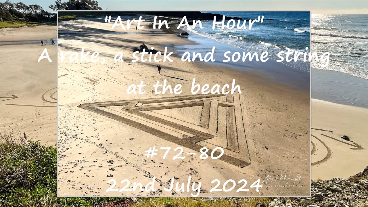 "Art In An Hour". #72-80 at Oxley Beach, Port Macquarie - 22nd July 2024