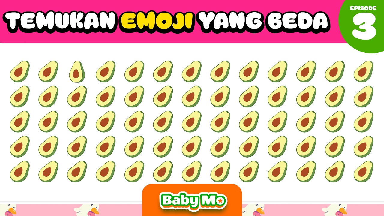 🔥 FIND THE EMOJI CHALLENGE! Bisakah Kamu Menemukan Emoji yang Berbeda? 👀 GAME BABY MO EPISODE 3