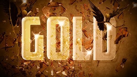 How to make a Gold Text Effect in Gimp 2.8