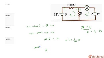 In the circuit the galvanometer G shows zero deflection. If the betteries A and B have negligible