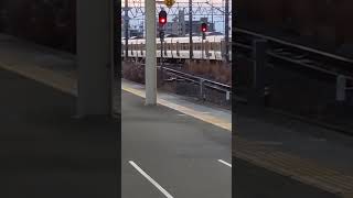 大寒波の後の様子　JR高蔵寺駅で、３１５系電車の発車シーンを撮影したこと　２０２４年１月２５日撮影
