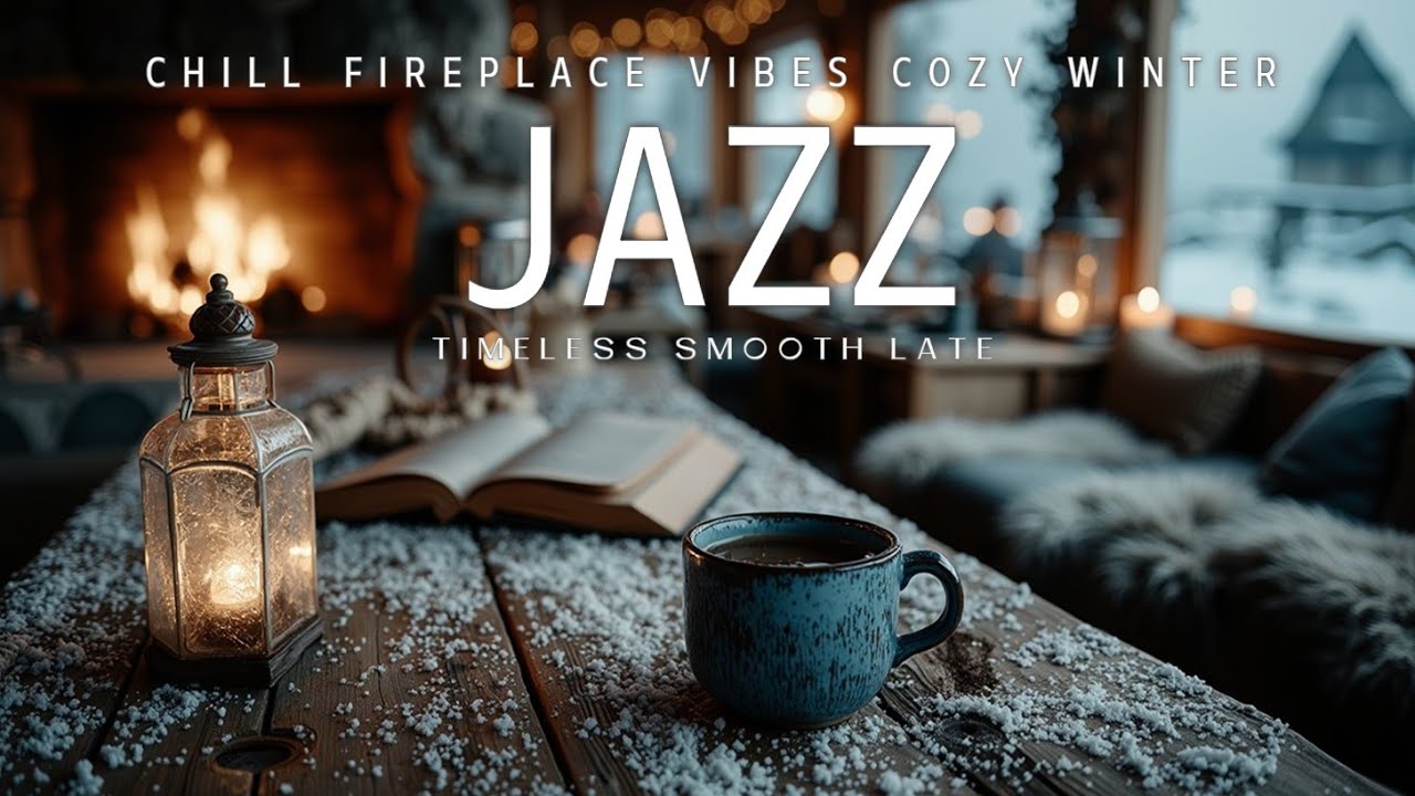 Cozy Jazz Cafe Music for Winter Nights ~ Relaxing Background & Chill ...