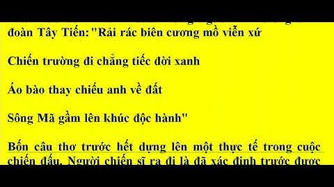 Cảm nhận về hình tượng người lính trong đoạn thứ ba bài thơ Tây Tiến./ Mẫu 2.