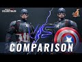 HOT TOYS Captain America ENDGAME VS Captain America D23 | COMPARISON