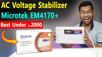 Microtek EM4170+ Voltage Stabilizer Unboxing, Specifications, Connection, Installation & Review