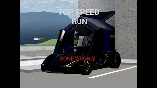 Top speed run in Tuatara (GONE WRONG!)