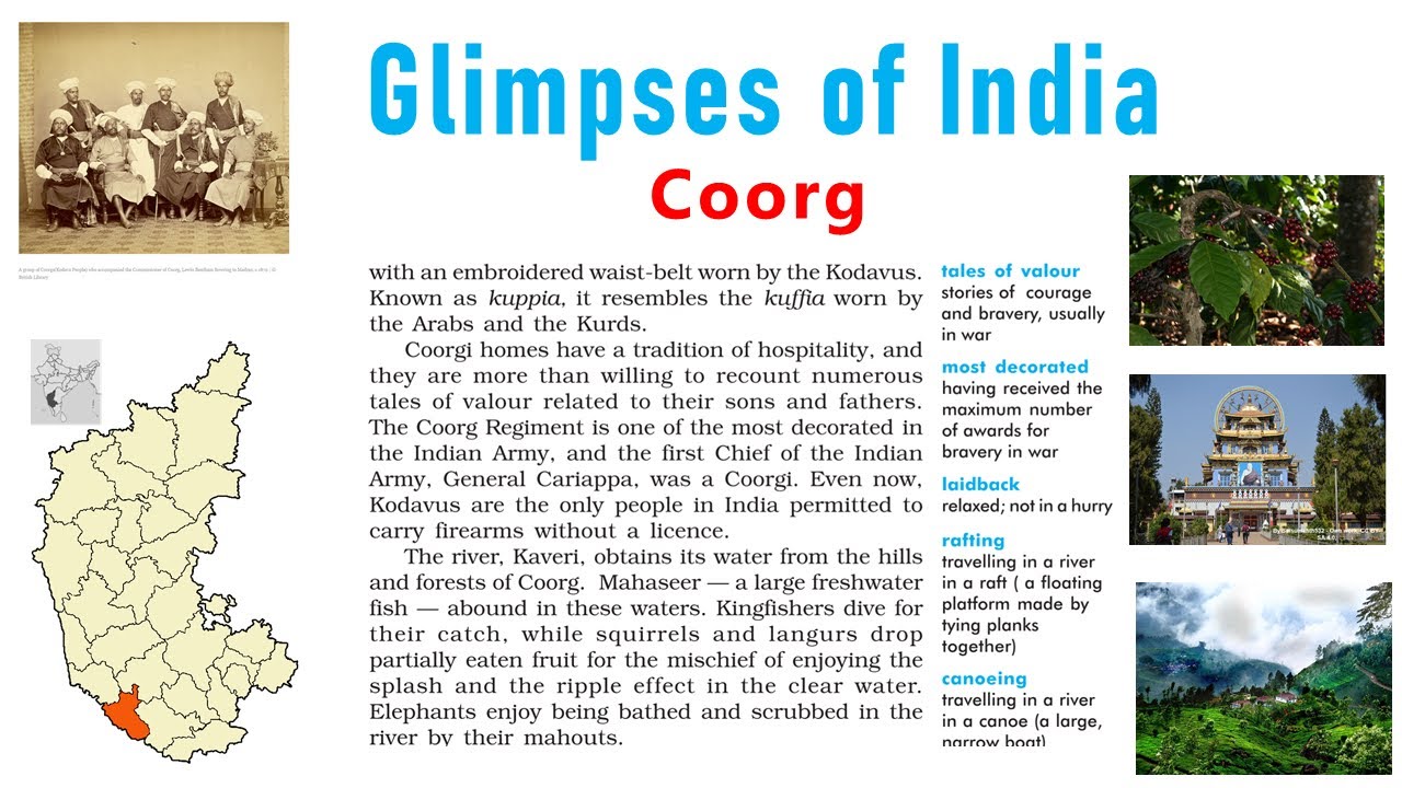 essay on coorg class 10